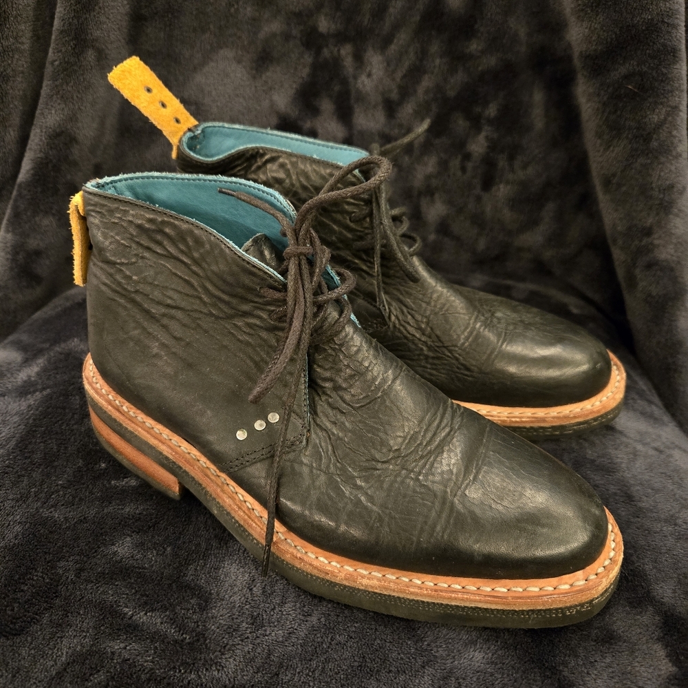 Pskaufman Black Leather Boots